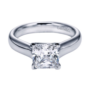 Gabriel Platinum Contemporary Engagement Ring ER6608PTJJJ