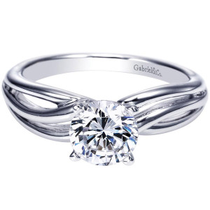 Gabriel 14 Karat Contemporary Engagement Ring ER9175W4JJJ