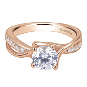 Gabriel 14 Karat Contemporary Engagement Ring ER6360K44JJ
