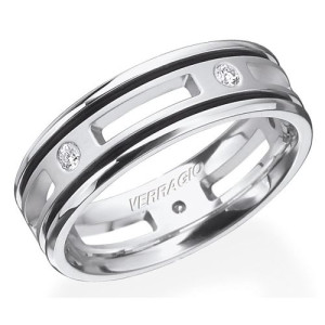 Verragio Platinum In-Gauge Diamond Wedding Band RUD-7904