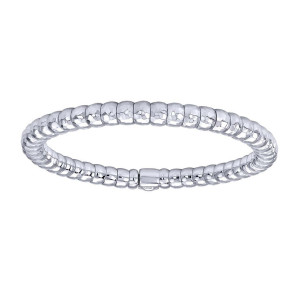 Gabriel Fashion Silver Two-Tone Envy Bangle Bracelet BG3383-65MXJJJ