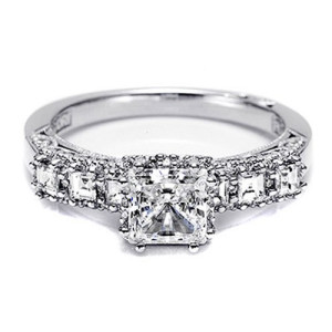 Tacori Dantela Platinum Engagement Ring 2629SQ