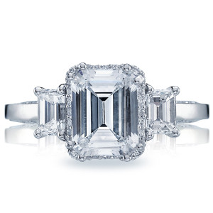 Tacori 2621ECLG 18 Karat Dantela Engagement Ring