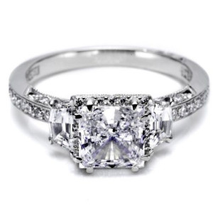 Tacori Dantela Platinum Engagement Ring 2628PRP