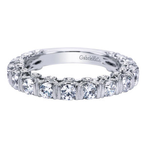 Gabriel 14 Karat Victorian Wedding Band WB4349W44JJ