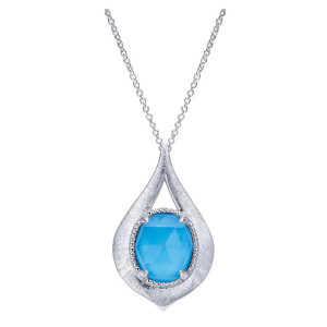 Gabriel Fashion Silver Byblos Necklace NK4509SVJXT