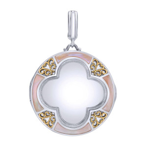 Gabriel Fashion Silver / 18 Karat Two-Tone Treasure Chests Pendant PT9406MYJMC