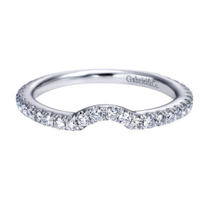 Gabriel 14 Karat Contemporary Wedding Band WB6971W44JJ