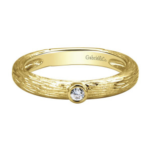 Gabriel Fashion 14 Karat Stackable Stackable Ladies' Ring LR4882Y44JJ