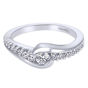 Gabriel 14 Karat Contemporary Engagement Ring ER96110W44JJ