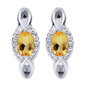Gabriel Fashion Silver Huggies Huggie Earrings EG11792SVJMC