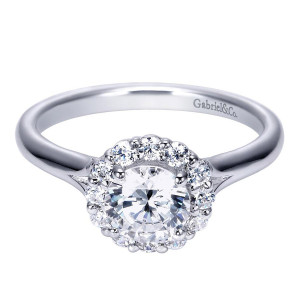 Gabriel 14 Karat Contemporary Engagement Ring ER7809W44JJ