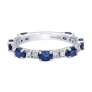 Gabriel Fashion 14 Karat Stackable Stackable Ladies' Ring LR4587W44SA