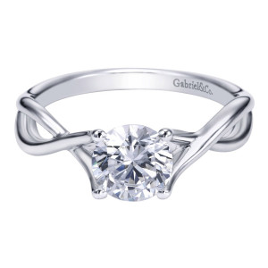 Gabriel Platinum Contemporary Engagement Ring ER7517PTJJJ