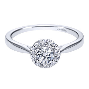 Gabriel 14 Karat Contemporary Engagement Ring ER97762W44JJ