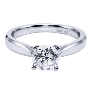 Gabriel 14 Karat Contemporary Engagement Ring ER6591W4JJJ