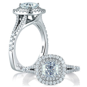 A.JAFFE 14 Karat Signature Engagement Ring MES574