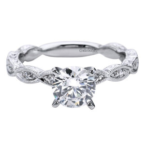 Gabriel 14 Karat Victorian Engagement Ring ER4122W44JJ
