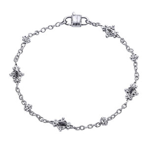 Gabriel Fashion Silver Roaring 20's Diamond By The Yard Bracelet TB3049SVJBS
