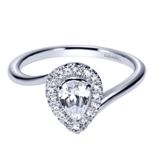 Gabriel 14 Karat Contemporary Engagement Ring ER98999W44JJ