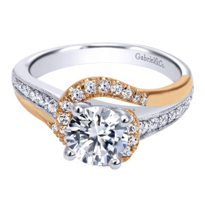 Gabriel 14 Karat Victorian Engagement Ring ER10297T44JJ