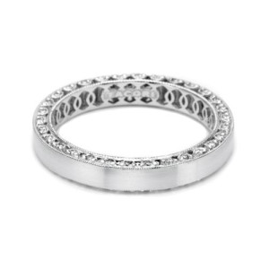 Tacori HT2287 Platinum Crescent Wedding Band
