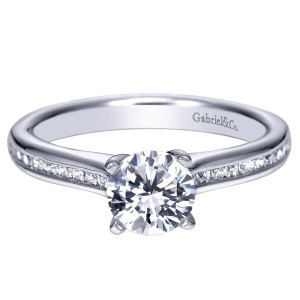 Gabriel 14 Karat Contemporary Engagement Ring ER7991W44JJ