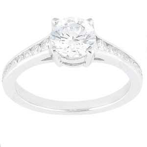 Taryn Collection Platinum Diamond Engagement Ring TQD 8388