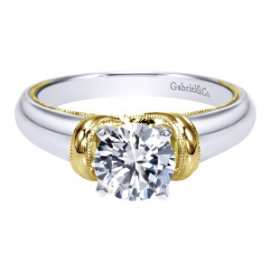 Gabriel 14 Karat Contemporary Engagement Ring ER9023M4JJJ