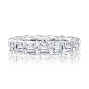 A.JAFFE WRECB1210LH 14 Karat diamond wedding ring, front view