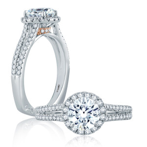 A.JAFFE 18 Karat Signature Engagement Ring MES872