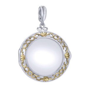Gabriel Fashion Silver / 18 Karat Two-Tone Treasure Chests Pendant PT9407MYJGL