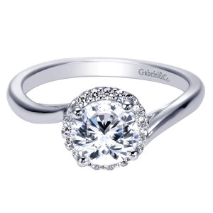 Gabriel 14 Karat Contemporary Engagement Ring ER7823W44JJ