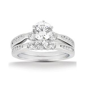 Taryn Collection Platinum Diamond Engagement Ring TQD A-8511