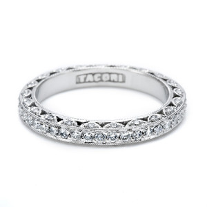 Tacori Platinum Crescent Silhouette Wedding Band HT2259B