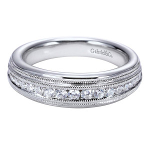 Gabriel 14 Karat Contemporary Wedding Band WB5520W44JJ