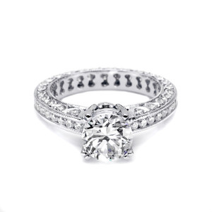 Tacori Platinum Crescent Engagement Ring HT2326SOL12X