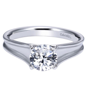 Gabriel 14 Karat Contemporary Engagement Ring ER9089W4JJJ