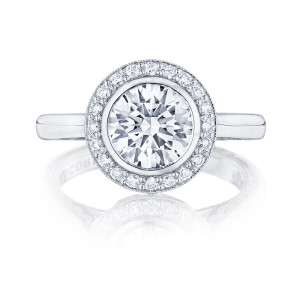 304-25RD75 Platinum Tacori Starlit Engagement Ring
