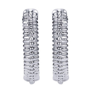 Gabriel Fashion Silver Huggies Huggie Earrings EG10726SVJJJ