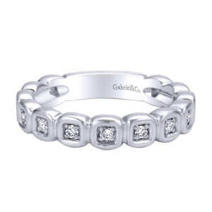 Gabriel Fashion 14 Karat Stackable Stackable Ladies' Ring LR4920W44JJ