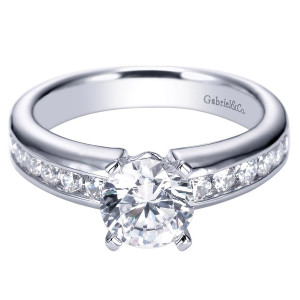 Gabriel Platinum Contemporary Engagement Ring ER3986PT3JJ