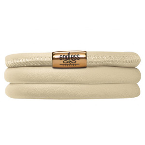 Endless Jewelry Nude Triple Bracelet Gold Lock 12512