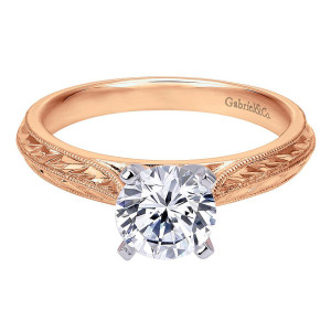 Gabriel 14 Karat Victorian Engagement Ring ER6707T4JJJ