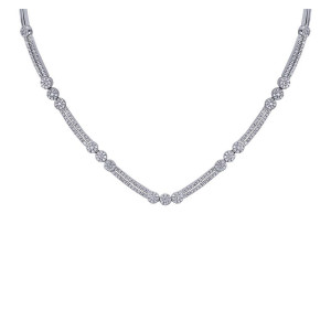 Gabriel Fashion 14 Karat Lusso Diamond Occasion Necklace NK773W44JJ