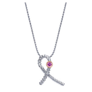 Gabriel Fashion 14 Karat Two-Tone Care Collection Necklace NK1648T4JPS