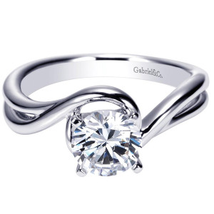 Gabriel 14 Karat Contemporary Engagement Ring ER9178W4JJJ