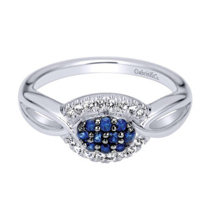 Gabriel Fashion Silver Pave Ladies' Ring LR6971SVJMC