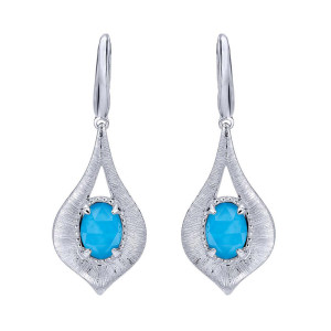 Gabriel Fashion Silver Byblos Drop Earrings EG12329SVJXT