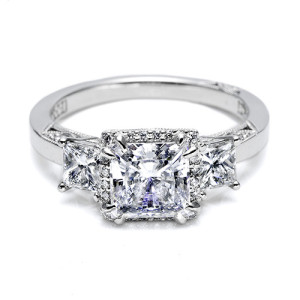 Tacori Platinum Dantela Engagement Ring 2622PRMD
